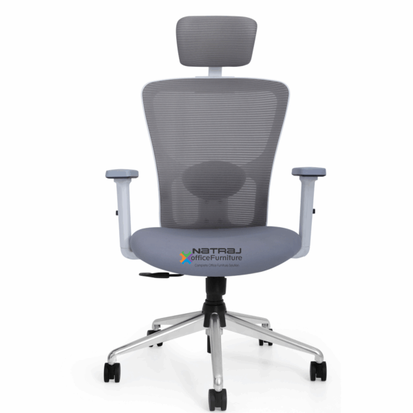 Jazz White High Back Mesh Chair